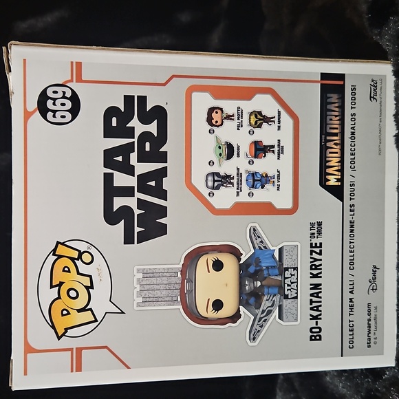 FUNKO POP! Deluxe Star Wars: The Mandalorian Bo-Katan Kryze on the Throne #669 - Picture 4 of 11